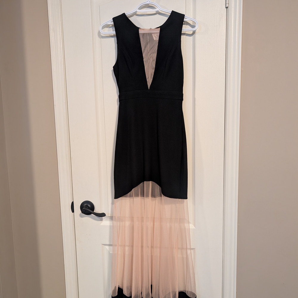 MIA Black and Pink High Low Dress